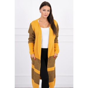 Lapel sweater mustard