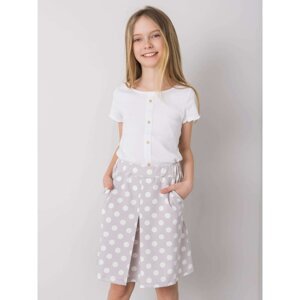 DODO KIDS Gray skirt for a girl with polka dots
