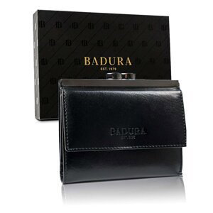 BADURA Black leather men´s wallet