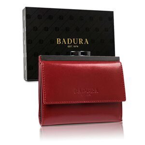 BADURA Red leather men´s wallet