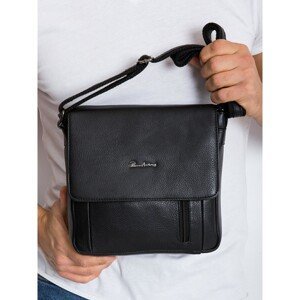 Men´s black leather handbag