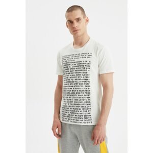 Trendyol Ecru Men's T-Shirt