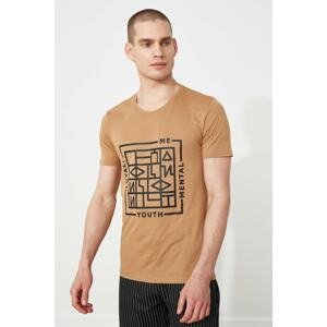 Trendyol Camel Men's T-Shirt
