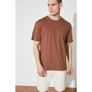 Trendyol Camel Men's Wide-Cut T-Shirt