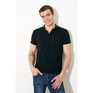 Trendyol Navy Blue Men's Polo Neck T-shirt