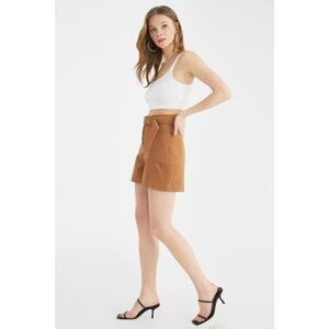 Trendyol Camel Belt Detailed Shorts & Bermuda