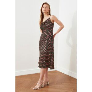 Trendyol Multicolored Polka Dot Cowl Neck Dress