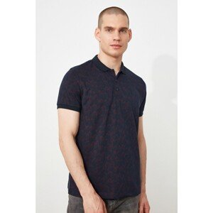 Trendyol Burgundy Men's Slim Fit Short Sleeve Polo Neck T-shirt