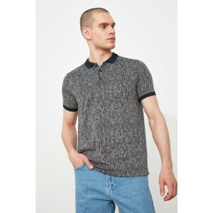 Trendyol Beige Men's Slim Fit Short Sleeve Polo Neck T-shirt