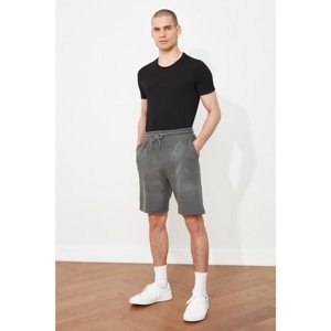 Trendyol Gray Men's Regular Fit Textured Shorts & Bermuda