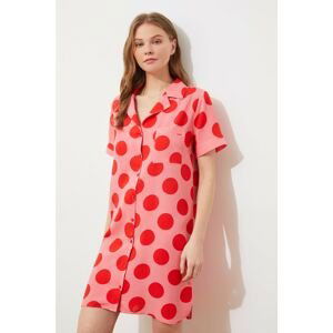 Trendyol Red Polka Dot Woven Dress