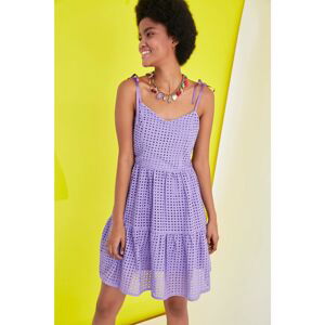 Trendyol Purple Brode Dress