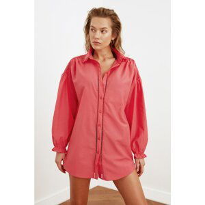 Trendyol Dried Rose Ribbon Detailed Shirt