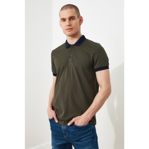 Trendyol Khaki Men's Regular Fit Short Sleeve Polo Neck T-shirt