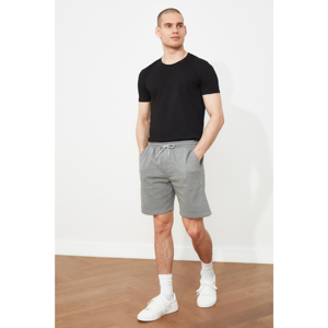 Trendyol Shorts - Gray - Normal Waist