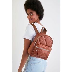 Trendyol Brown Zippered Backpack