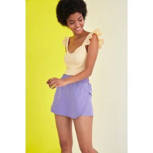 Trendyol Lilac Waist Elastic Short & Bermuda