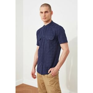 Trendyol Navy Blue Men Slim Fit Shirt