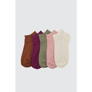 Trendyol Dried Rose 5 Pack Knitted Socks