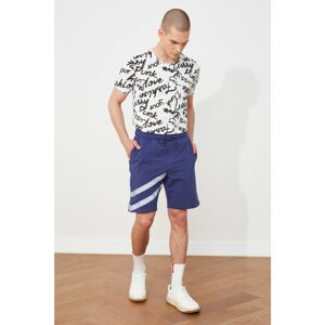 Trendyol Men's Purple Regular Fit Reflector Printed Shorts & Bermuda