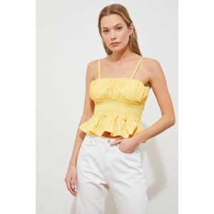 Trendyol Yellow Giphy Blouse