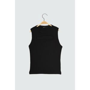 Trendyol Black Cut Out Knitted Blouse