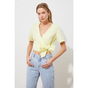 Trendyol Yellow Double Breasted Blouse