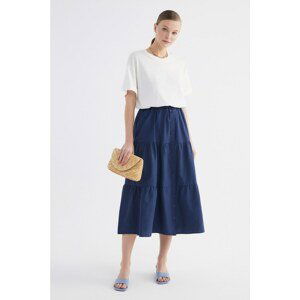 Trendyol Indigo Button Detailed Skirt