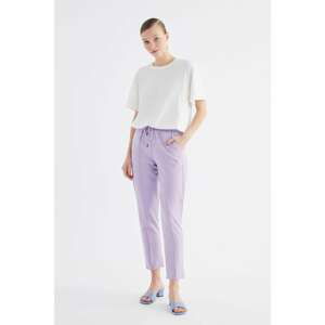 Trendyol Lila Laced Carrot Trousers