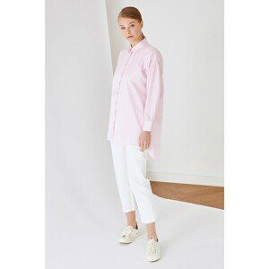 Trendyol Pink Shirt Collar Tunic