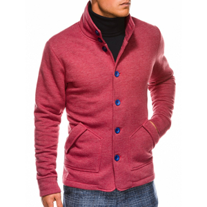 Ombre Clothing Men's buttoned sweatshirt CARMELO