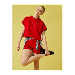 Koton Shorts - Red - Normal Waist