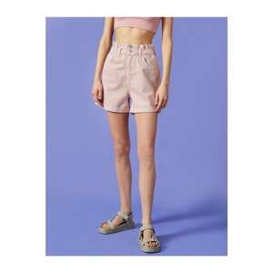 Koton Shorts - Pink - High Waist