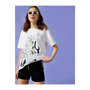 Koton Women's Ecru Looney Tunes T-shirt