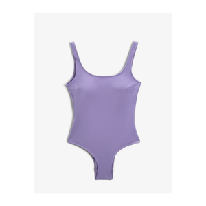Koton Women's Lilac Solid Color Swimsuit