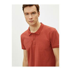 Koton Polo T-shirt - Burgundy - Regular fit