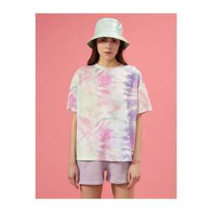 Koton Tie-Dye Patterned Crew Neck T-Shirt