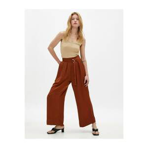 Koton Women's Wide Leg Pants With Belt