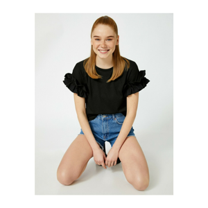 Koton Ruffled T-shirt Short Sleeve