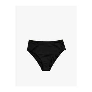 Koton Women's Black High Waist Bikini Bottom