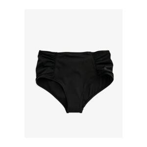 Koton Women's Black High Waist Bikini Bottom