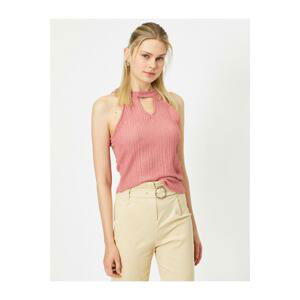 Koton Women Pink Collar Detailed Sleeveless Undershirt