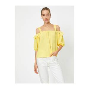 Koton Blouse - Yellow - Regular