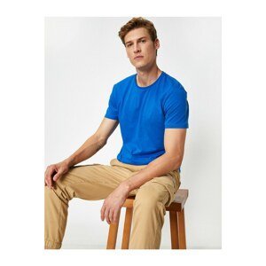 Koton Men's Sax Blue T-Shirt