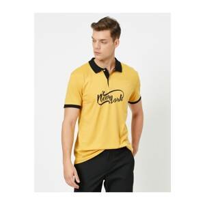 Koton Polo T-shirt - Yellow - Regular