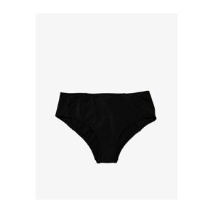 Koton Women's Black High Waist Bikini Bottom