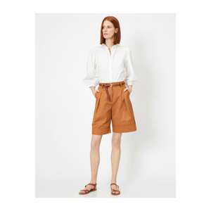 Koton Belt Detail Wide Leg Sort