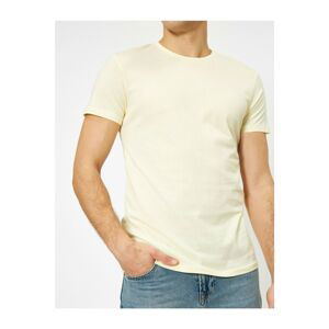 Koton Crew Neck 100% Cotton Slim Fit Basic T-Shirt