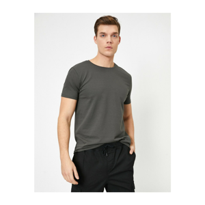 Koton Crew Neck Lycra Stretchy Fabric Super Slim Fit T-Shirt