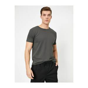 Koton Crew Neck Lycra Flexible Fabric Super Slim Fit T-shirt